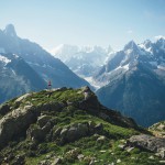 Góry w rejonie Chamonix w Alpach